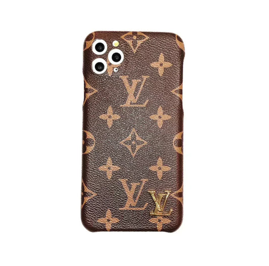 LV leather iPhone Cases