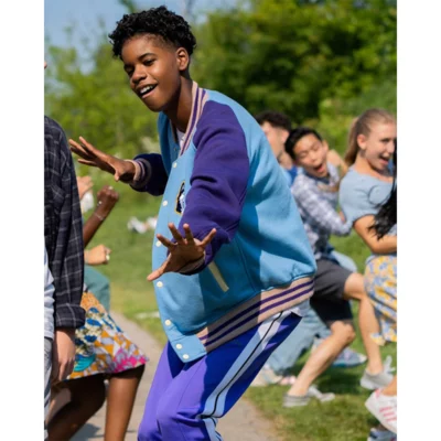 13 The Musical 2022 JD McCrary Blue Varsity Jacket