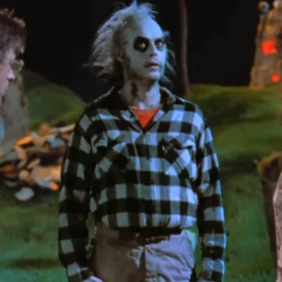 Beetlejuice Beetlejuice Michael Keaton Plaid Shirt
