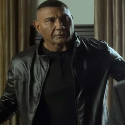 Dave Bautista The Killer’s Game Black Leather Jacket