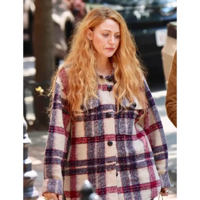 It Ends With Us Blake Lively Plaid Jacket