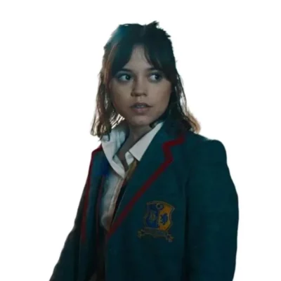 Jenna Ortega 2024 Beetlejuice Beetlejuice Uniform Blazer