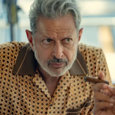 Kaos Jeff Goldblum Brown Shirt