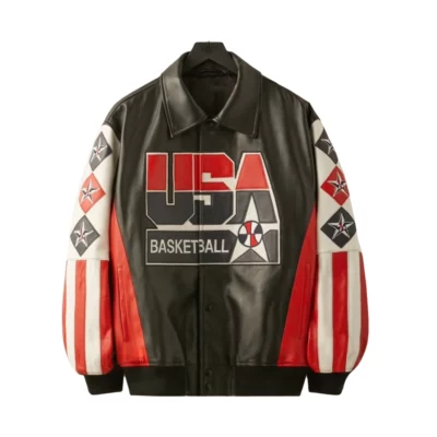 Kevin Durant Team USA Basketball Leather Jacket