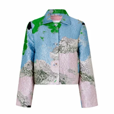 Emily In Paris S04 Lily Collins Jacquard Jacket
