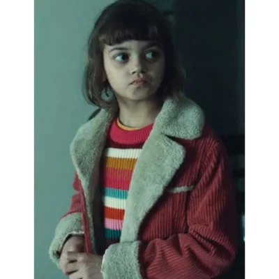 Yuna Bennett Red Shearling Jacket