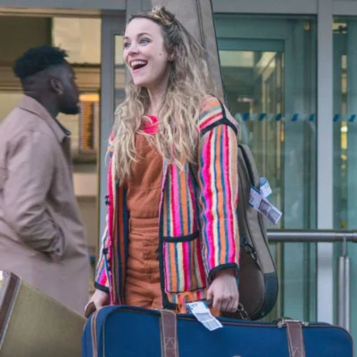 Rachel McAdams Eurovision Song Contest Rainbow Jacket