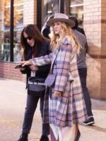 Carrie Bradshaw And Just Like That Plaid Coat