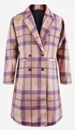 Carrie Bradshaw And Just Like That Season 02 Plaid Coat