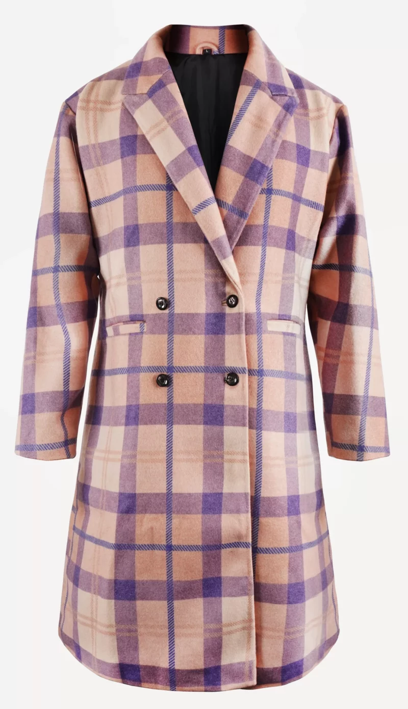 Carrie Bradshaw And Just Like That Season 02 Plaid Coat