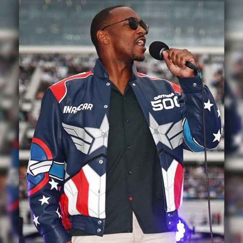 Anthony Mackie Daytona 500 Leather Jacket
