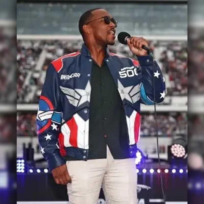 Anthony Mackie Daytona 500 Leather Jacket