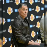 Rob Pelinka Lakers Game Leather Jacket