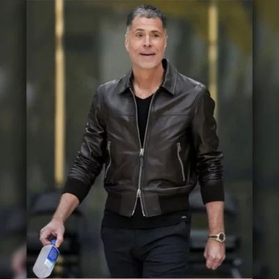 Rob Pelinka Lakers Game Leather Jacket