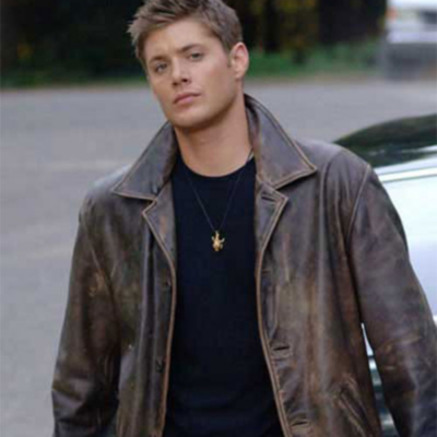 Brown Dean Winchester Leather Trench Coat For Mens