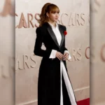Singer Lisa Oscar 2025 Long Coat