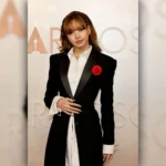 Singer Lisa Oscar 2025 Long Coat