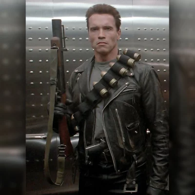 Arnold Schwarzenegger Terminator Leather Jacket